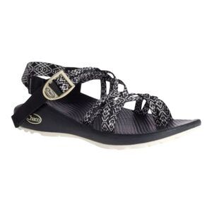 Chaco Womens Z Cloud Black White Adjustable Strap Cushioned Hiking Sandal Size 9